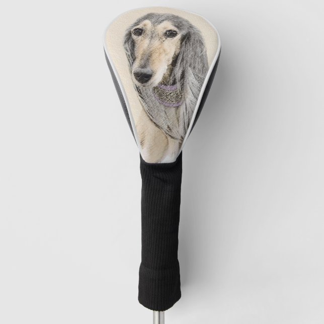 Funda Para Palo De Golf Pintura de Saluki (cervatillo) - arte original (Anverso)