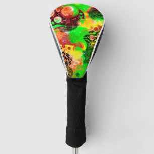 Funda Para Palo De Golf Pintura digital de color otoñal Arte fluido