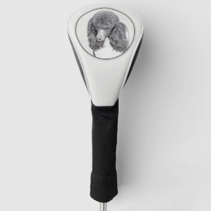 Funda Para Palo De Golf Pintura estándar de pop negro - Arte de perro