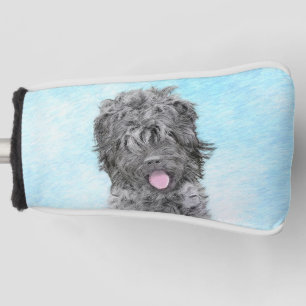 Funda Para Palo De Golf Pintura negra del territorio ruso - Perro original