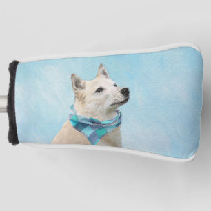 Funda Para Palo De Golf Pintura noruega de Buhund - Arte original de perro