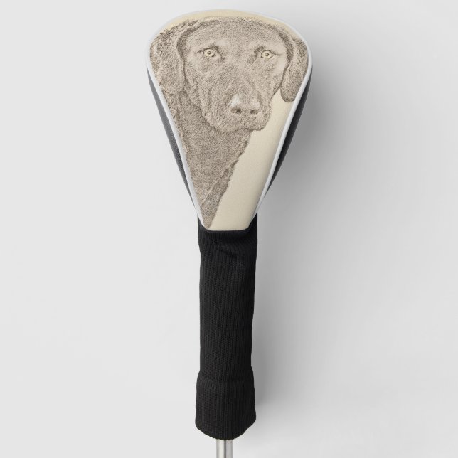 Funda Para Palo De Golf Pintura original de perro de Chesapeake Bay (Anverso)