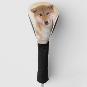 Funda Para Palo De Golf Pintura (roja) de Shiba Inu - arte original del