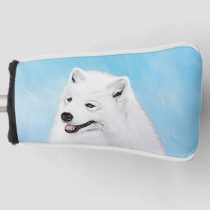 Funda Para Palo De Golf Pintura Samoyed - Arte Perro Original Cuto