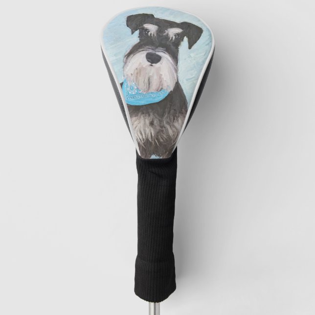 Funda Para Palo De Golf Pintura Schnauzer (en miniatura) - Perro original  (Anverso)