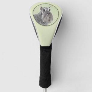 Funda Para Palo De Golf Pintura Schnauzer (gigante, estándar) - Arte de pe