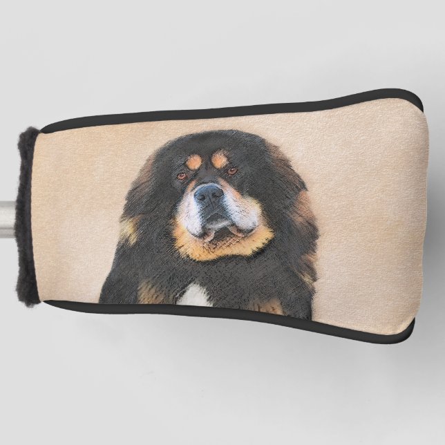 Funda Para Palo De Golf Pintura tibetana de escaramuzas - Arte de perros o (Anverso)
