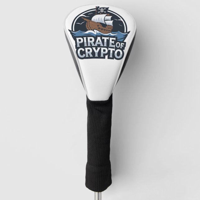 Funda Para Palo De Golf Pirata de Crypto (Anverso)
