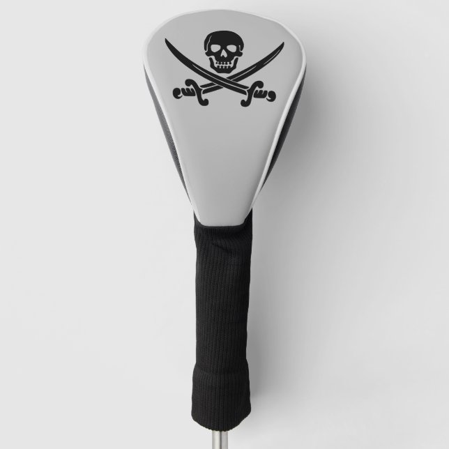 FUNDA PARA PALO DE GOLF PIRATE SKULL N CROSSBONES GOLF DRIVVER COVER (Anverso)