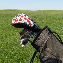 Funda Para Palo De Golf Piruetas Rojas, Piruetas de Corazón, Patrón de Pir