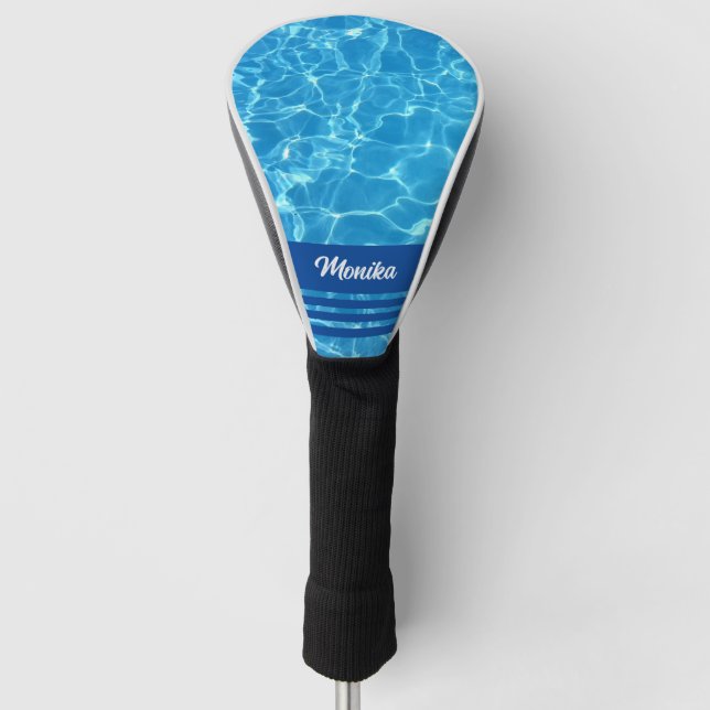 Funda Para Palo De Golf Piscina azul Aqua Personalizada (Anverso)