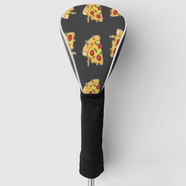 Funda Para Palo De Golf Pizza slices food character pattern (Anverso)