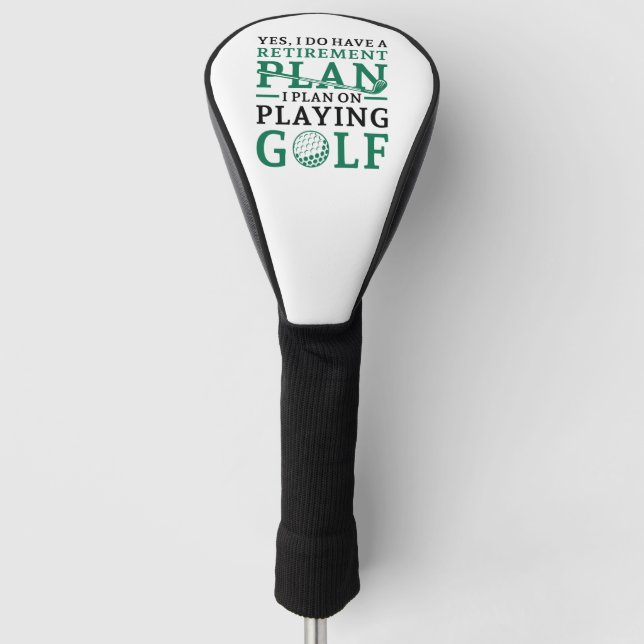 Funda Para Palo De Golf Plan de jubilación de golf (Anverso)