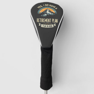 Funda Para Palo De Golf Plan de Jubilación Senderismo Divertido papá Sende
