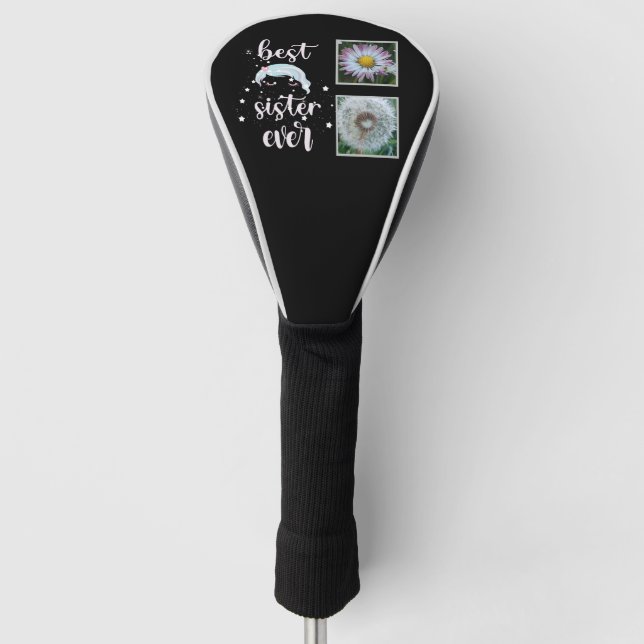 Funda Para Palo De Golf Plantilla de fotografía de la mejor hermana (Anverso)