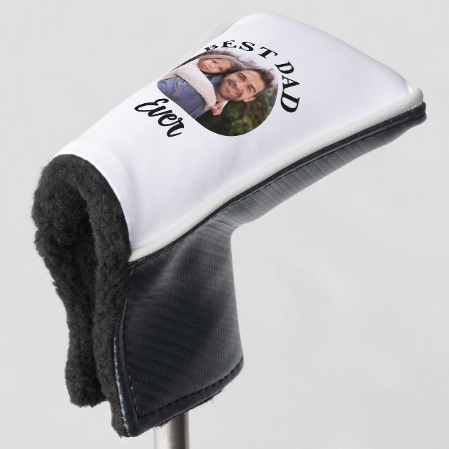Funda Para Palo De Golf Plantilla de fotografía personalizada de Best Dad (Anverso 3/4)