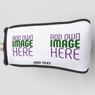FUNDA PARA PALO DE GOLF PLANTILLA DE TEXTO DE IMAGEN BLANCA SIMPLE EDITABL