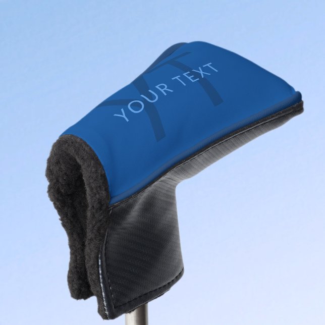 Funda Para Palo De Golf Plantilla de texto editable para nombre monocromát (Subido por el creador)