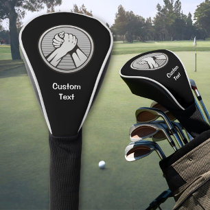 Funda Para Palo De Golf Plata de lucha de brazos