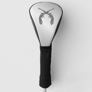 Funda Para Palo De Golf Plata de pistolas de duelo