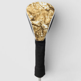 Funda Para Palo De Golf Pliegues Dorados Aplastados