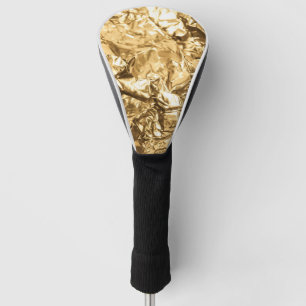 Funda Para Palo De Golf Pliegues Dorados Aplastados