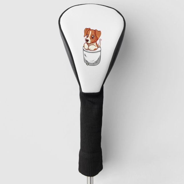 Funda Para Palo De Golf Pocket Cute Jack Russell Terrier (Anverso)