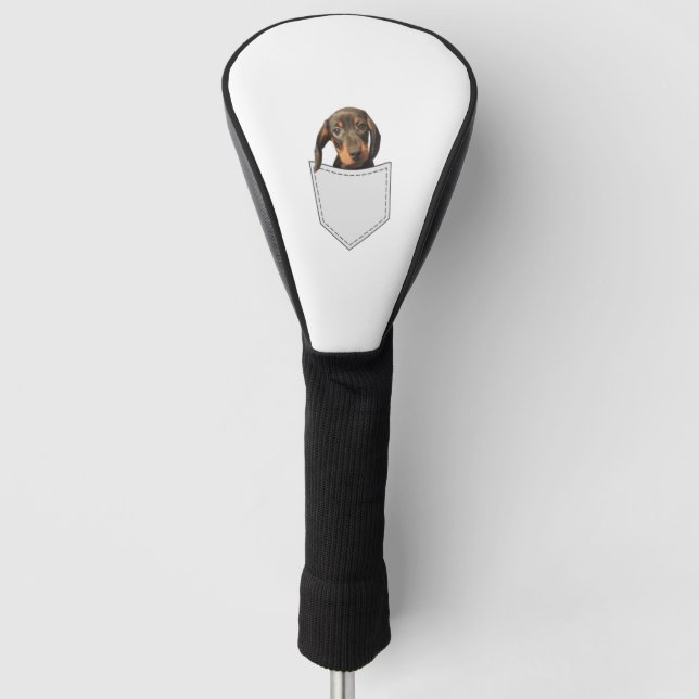 Funda Para Palo De Golf Pocket Dog Dachshund (Anverso)