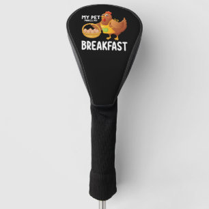 Funda Para Palo De Golf Pollo mi Mascota hace mi desayuno