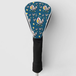 Funda Para Palo De Golf Pollos retro