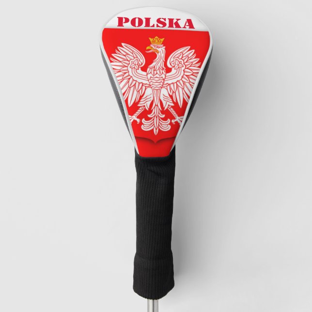 Funda Para Palo De Golf Polska Patriótica de Bandera de Polonia (Anverso)