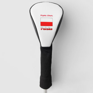 Funda Para Palo De Golf Polska y bandera polaca personalizadas