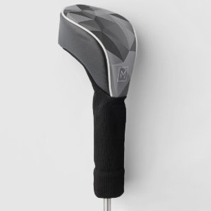 Funda Para Palo De Golf Poly Geometric Angles Gray Modern Him Guay