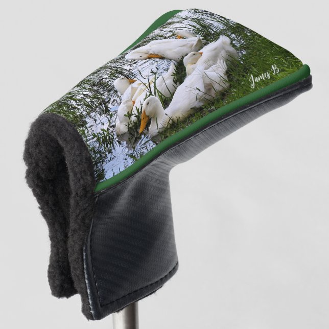 Funda Para Palo De Golf Pond Ducks Animales salvajes Putter (Anverso 3/4)