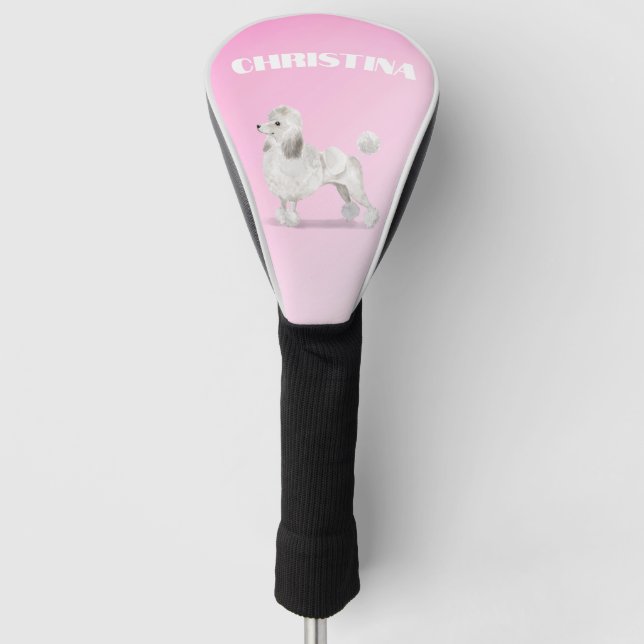 Funda Para Palo De Golf Poodle Dog Lover Pink Personal (Anverso)