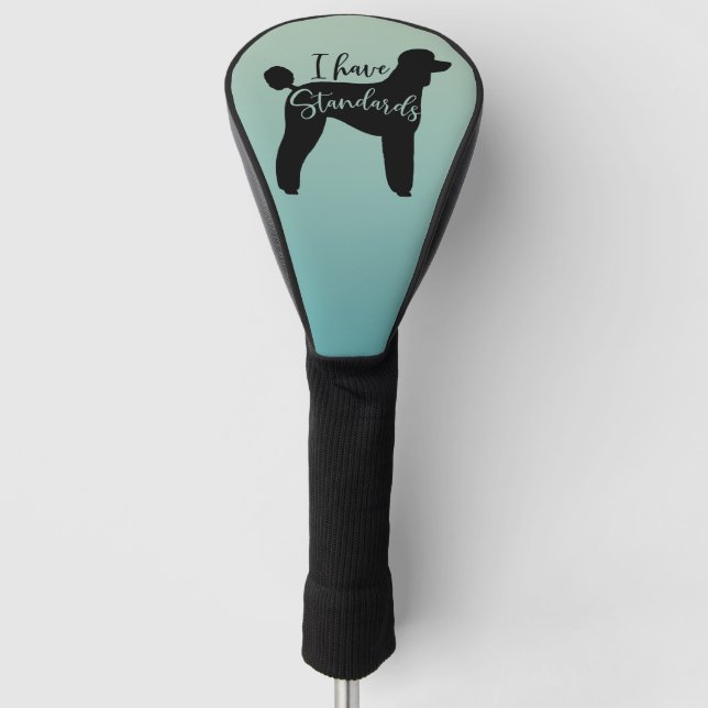 Funda Para Palo De Golf Poodle Estándar Tengo Silhouette De Perro Normaliz (Anverso)