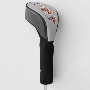 Funda Para Palo De Golf Pop multi foto moderna tipografía regalo de gris i