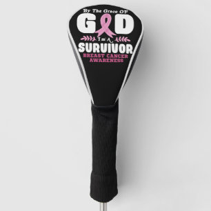Funda Para Palo De Golf Por la gracia de Dios soy una superviviente de cán