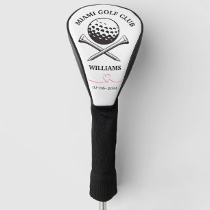 Funda Para Palo De Golf Portada del cabezal de golf del club de golf clási