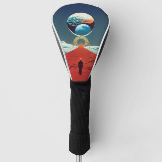 Funda Para Palo De Golf Portal de Fantasía de Ciencia Vintage Clásico