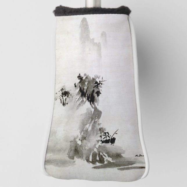 Funda Para Palo De Golf Poster paisajístico Sesshu Toyo Haboku-Sansui (Girar 90)