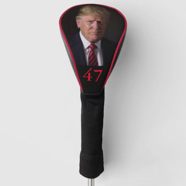 Funda Para Palo De Golf Presidente Donald J. Cubierta Trump 47º cabezal de (Anverso)