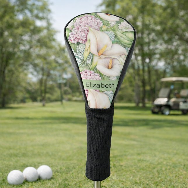 Funda Para Palo De Golf Pretty Pastel Calla Lily Personalized (Subido por el creador)