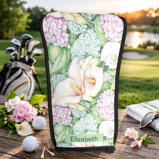 Funda Para Palo De Golf Pretty Pastel Calla Lily Personalized