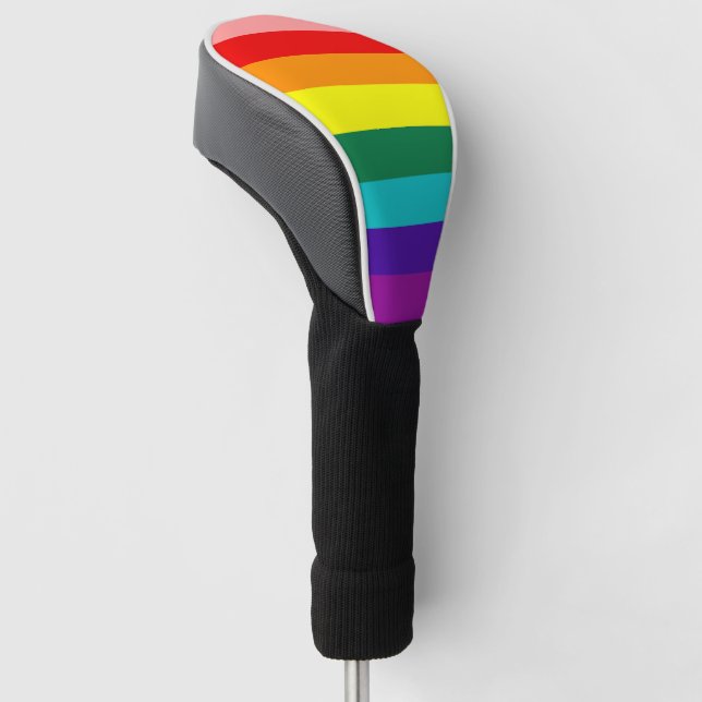 Funda Para Palo De Golf Primera bandera del orgullo arco iris (Angulado)