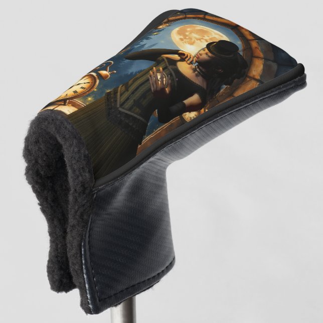 Funda Para Palo De Golf Princess of the Clocks – Keeper of Moonlit Hours.  (Anverso 3/4)