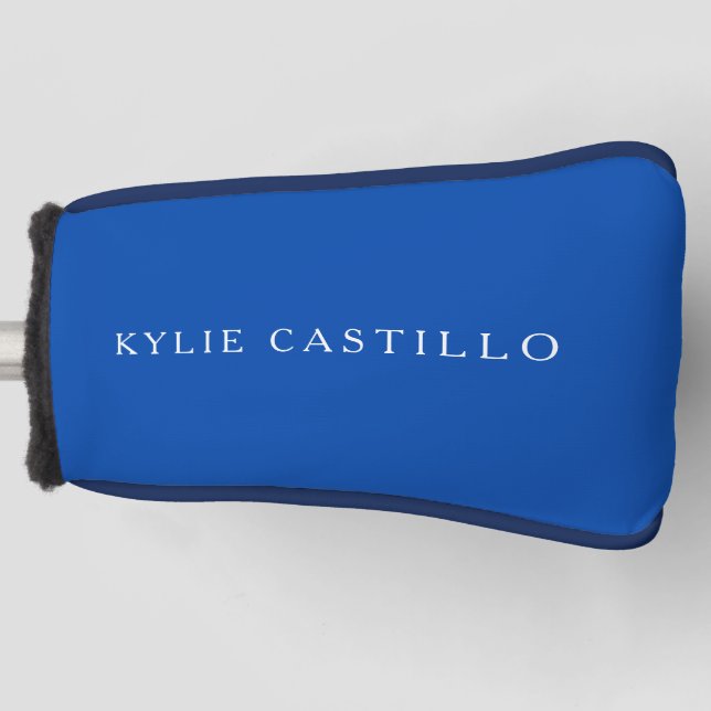 Funda Para Palo De Golf Profesional Clásico Único de Azul Cobalto (Anverso)