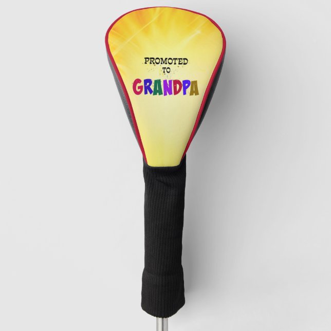 Funda Para Palo De Golf Promocionado al abuelo - ¡Celebración! (Anverso)