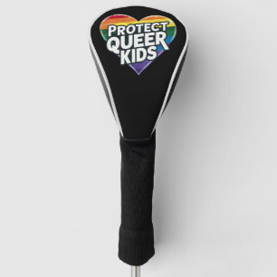 Funda Para Palo De Golf Protege a los niños queer Corazón de arcoíris Org