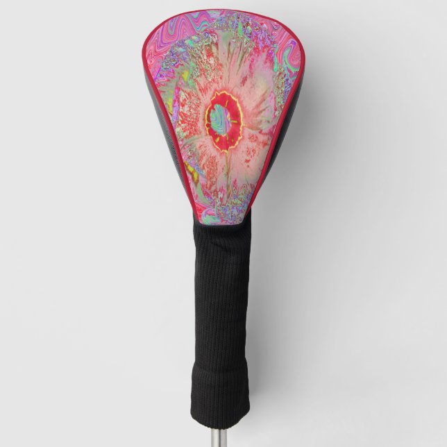 Funda Para Palo De Golf Psicodelia del arco iris retro (Anverso)